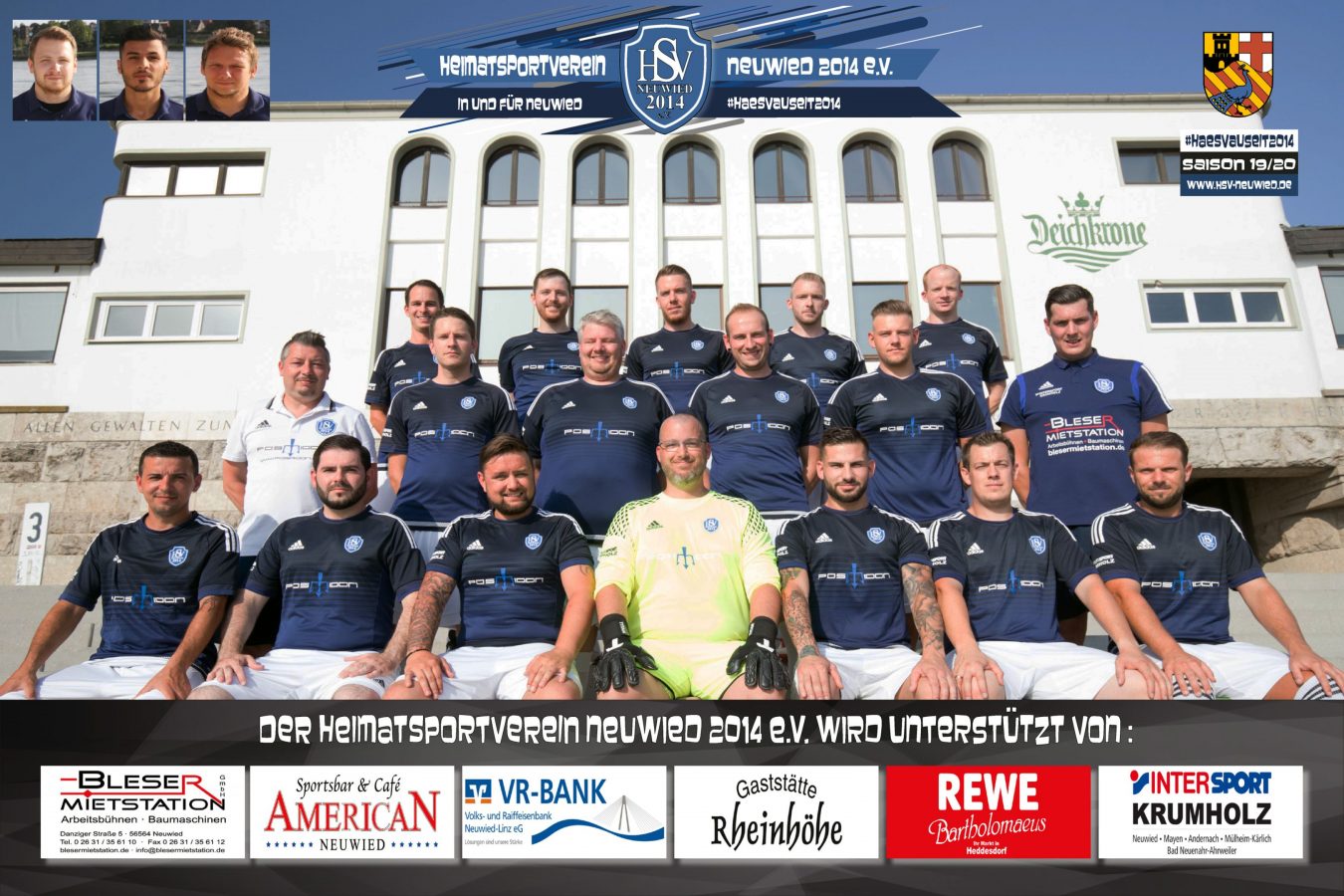 Die "Amateure" vom HSV Neuwied in der Saison 2019 / 2020