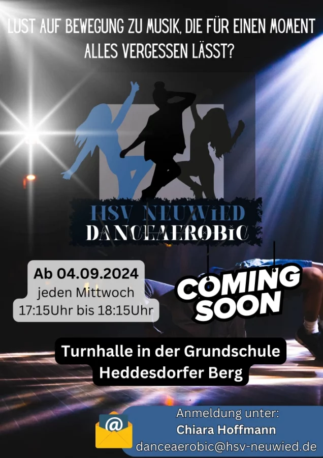 Flyer zum Start der Danceaerobic vom HSV Neuwied.